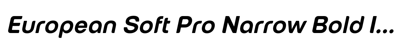 European Soft Pro Narrow Bold Italic image